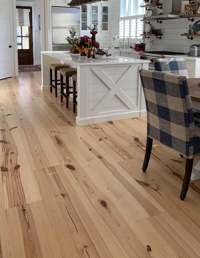 Heart Pine Wide Plank Flooring